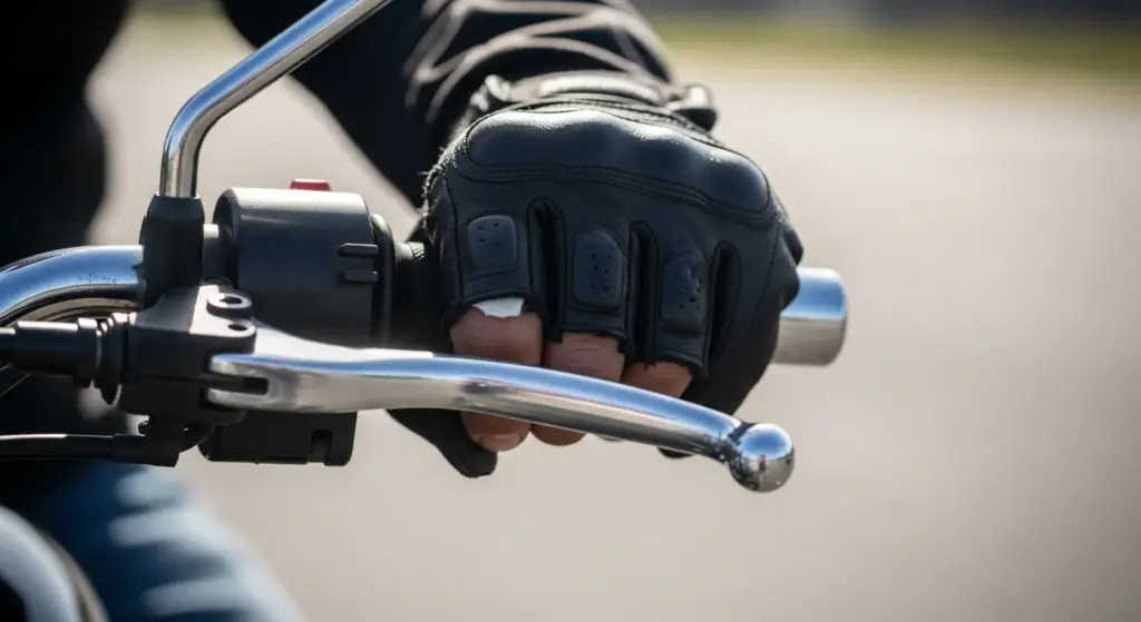 Dirt bike beginner learning clutch and throttle coordination