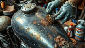 How to Restore a Motorcycle Gas Tank