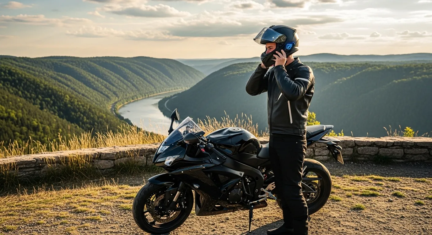 group riders using Bluetooth helmets