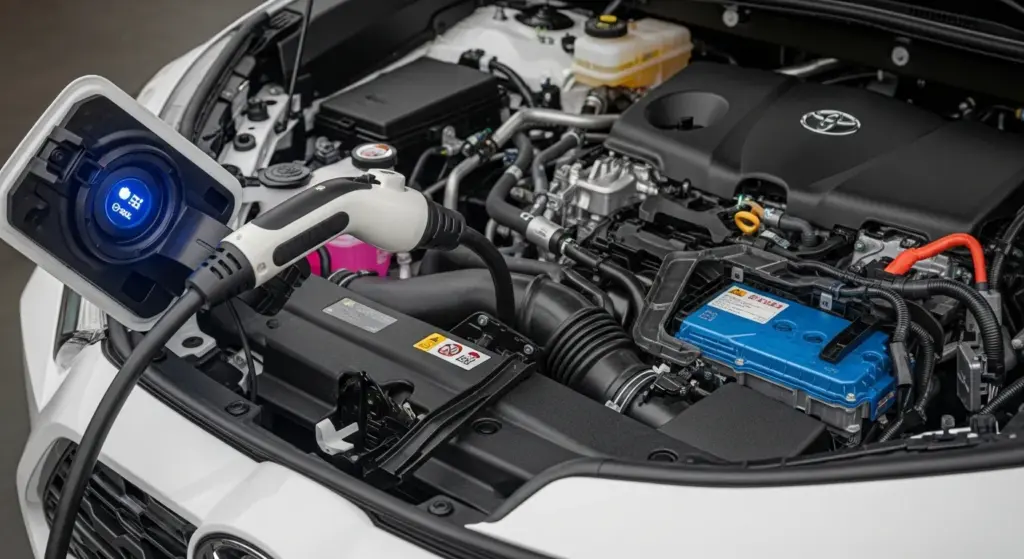 Charging port and hybrid system of the 2026 Toyota RAV4 Plug in Hybrid