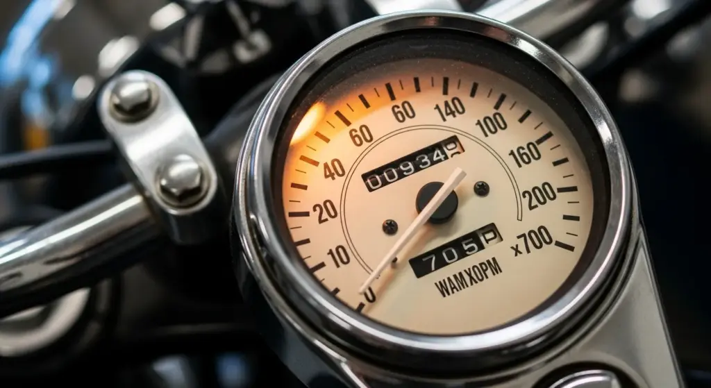 Do You Really Need to Warm Up Your Motorcycle Before Every Ride? 2 Motorcycle RPM gauge during engine warm-up