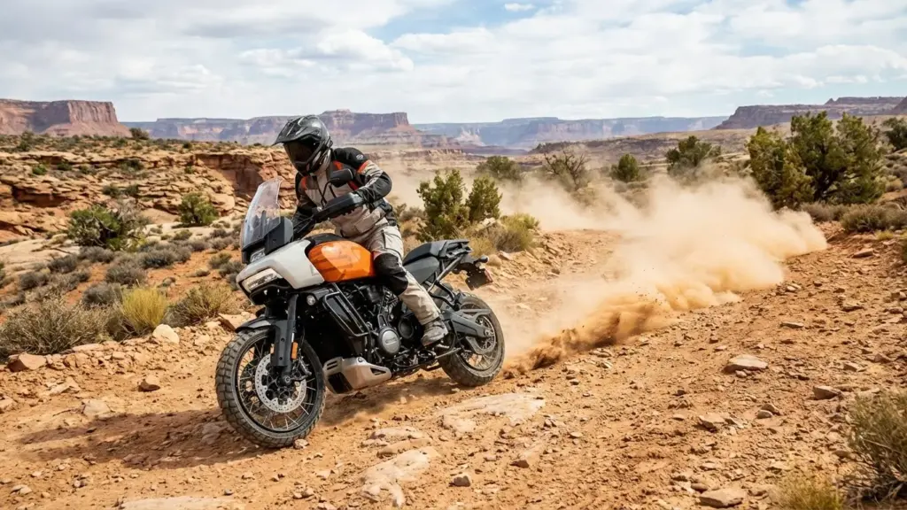 Harley-Davidson Announces Major Leadership Shakeup to Revitalize the Brand — Here’s Why Riders Are Paying Attention 3 Harley-Davidson Pan America tackling an off-road trail.
