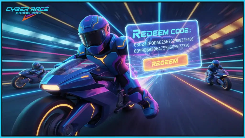 Roblox motorcycle character holding a hologram code window